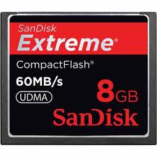 extreme compactflash card 8gb